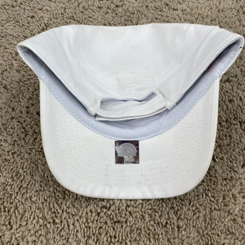 Charlotte Knights MiLB Hat Women S Cadet Adjustable White Gold Side Spellout Cap